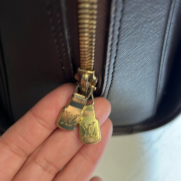 EUC Vintage LV Damier Ebene Triana Top Handle Bag w/ Bag and Box - Picture 8 of 16